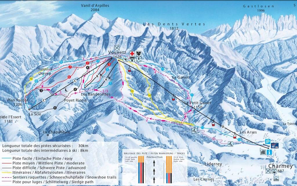 Neuchatel Piste Map