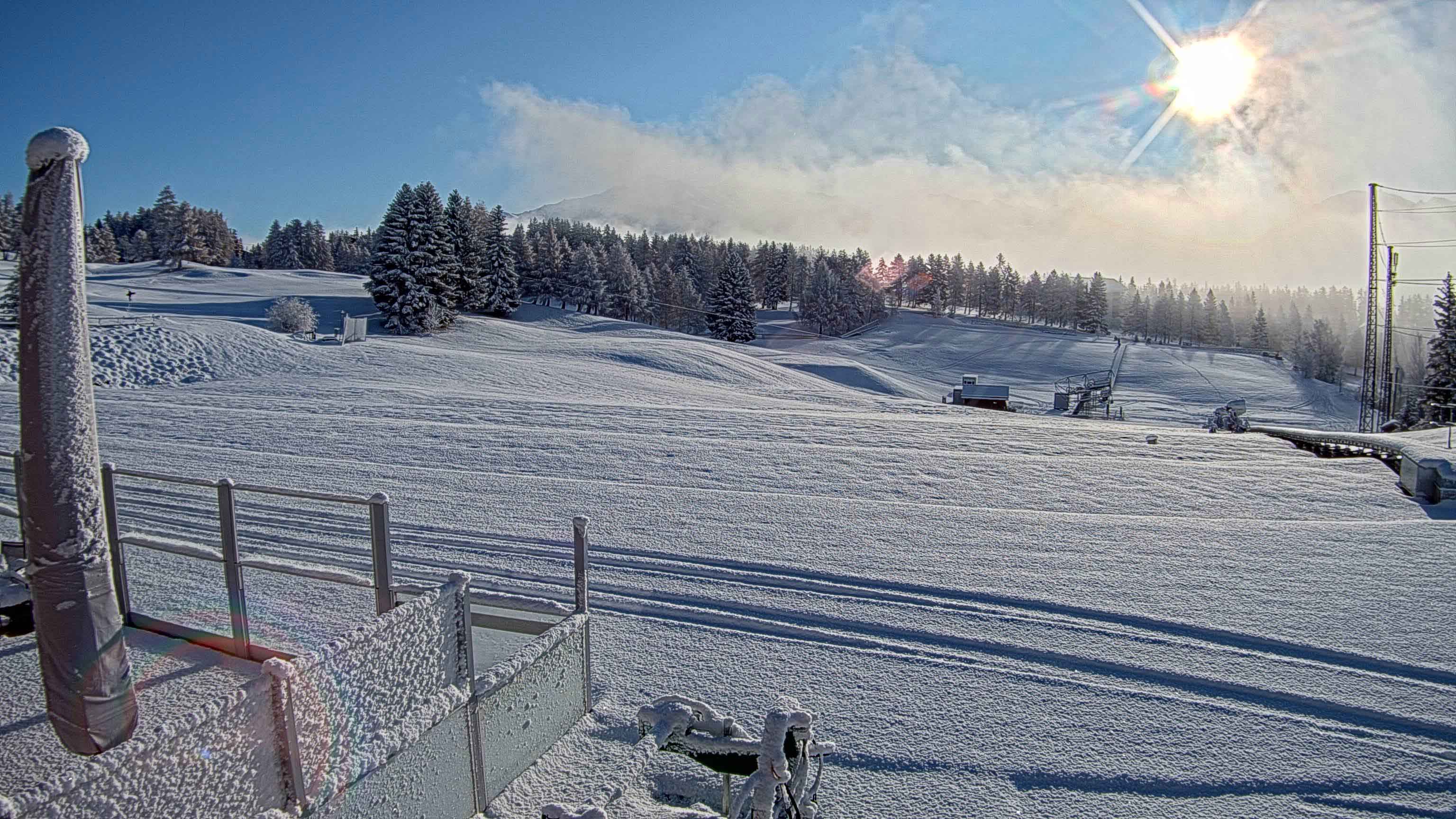 Crans-Montana après les chutes de neige